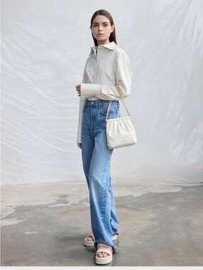 Duo Chain-Handle Two-Way Backpack - Cream Charles & Keith new 🆕